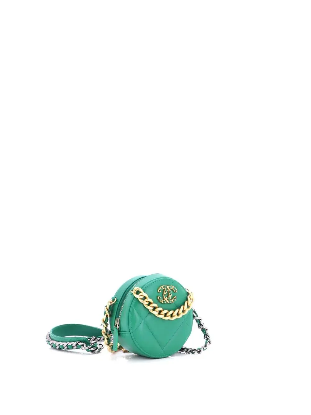 Chanel 19 Round Clutch With Chain #289076C25B